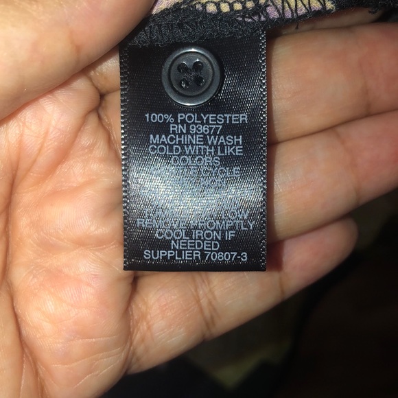 Bold Elements Black Floral Skirt with Side Tie NWT - Picture 6 of 6